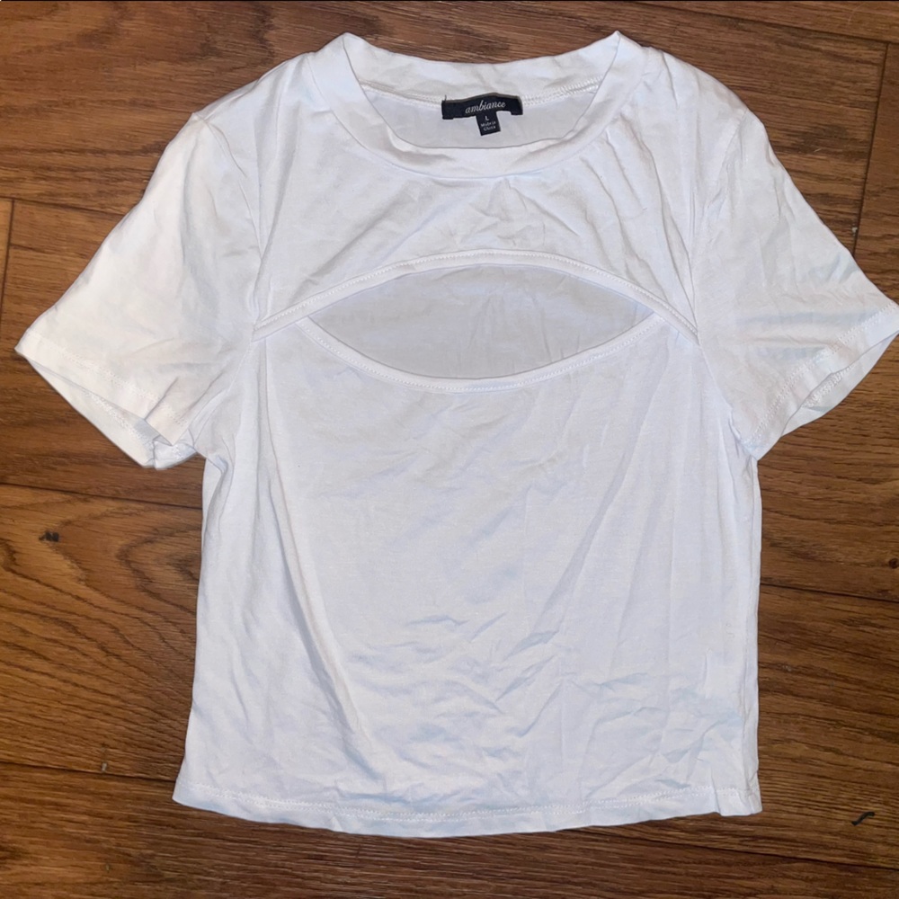 White Crop top